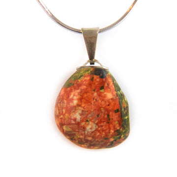 Unakite Stone Pendant